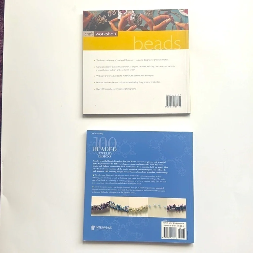 Lot of two beading books